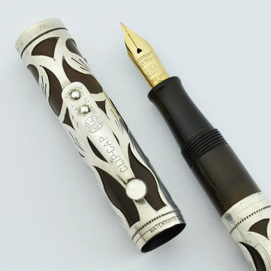 Waterman 452 Sterling Filigree - Trefoil Overlay , Extra Fine