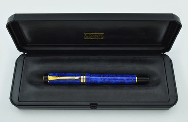 Parker Duofold International Fountain Pen - Mark 2, Blue Lapis