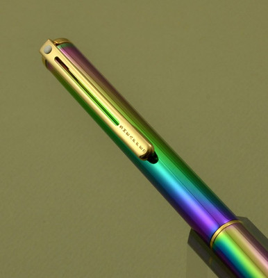 Sheaffer Agio Ballpoint Pen - Rainbow with Gold Trim (Mint)