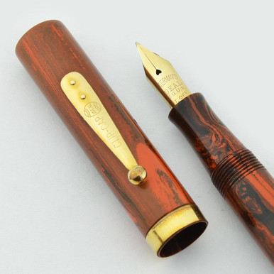 Waterman 52 Fountain Pen - Red Woodgrain, Full Flex Fine Nib