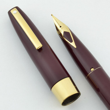 Sheaffer 550 Quasi-Imperial Fountain Pen - Burgundy, Gold Plated