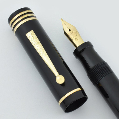 (S)万年筆 LEAD FOUNTAN PEN PATR4501 14K lincoln_osblack_3rings_1__5456