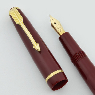 Parker Slimfold Duofold UK - Red, Aerometric, Medium 14k Nib