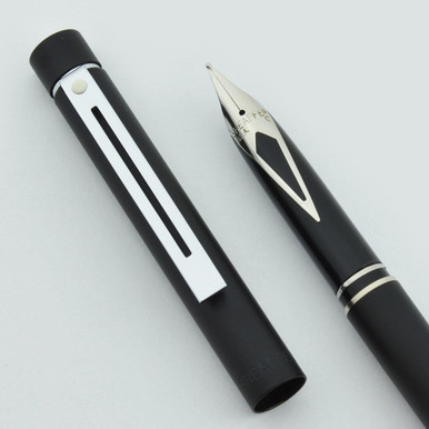 Sheaffer TARGA 1002S Slim Fountain Pen - Matte Black, Steel Nibs