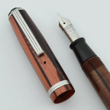 Esterbrook ヴィンテージ J 銅万年筆　2556 ペン先　セット estie_j_brown9314b_1__39070.