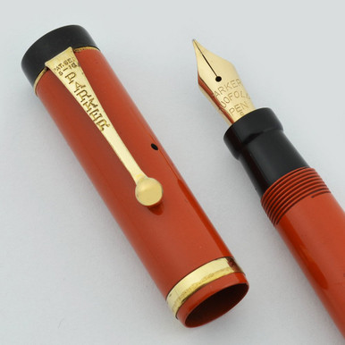 Parker Duofold Junior Fountain Pen 1923-7 - Red, Raised Band