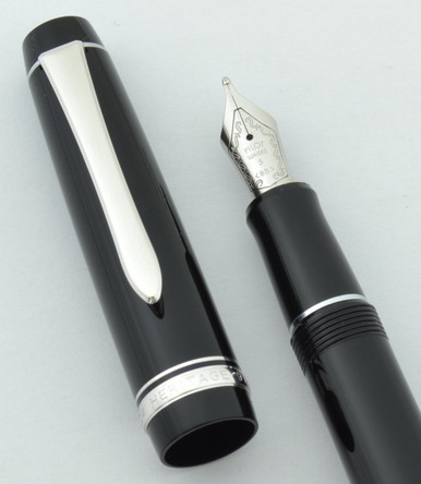Pilot Namiki Custom Heritage 91 Fountain Pen - Black, Double Broad