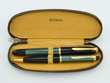 PELIKAN 400 金 万年筆 14Cー585 グリーンストライプ eb PELIKAN 400 金 万年筆 14Cー585 グリーンストライプ eb