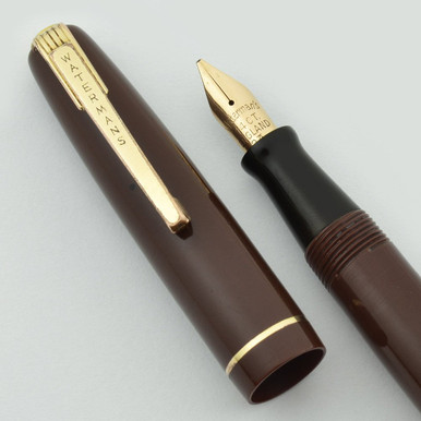 Waterman 502 Fountain Pen, England - Brown, 2A Broad Flexible 14K