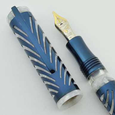 Visconti Ripple LE Fountain Pen 175/999, Blue and White - Main Image
