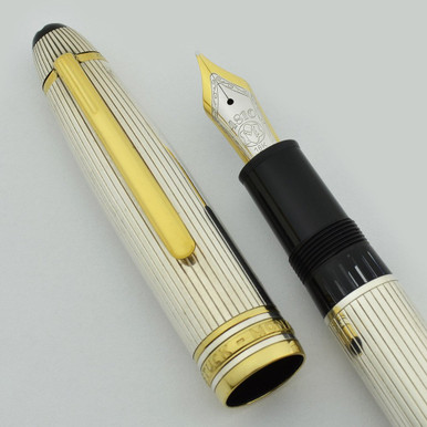 未使用ビンテージインクPelikan・Mont Blanc ・Sheaffer Montblanc Meisterstuck 146 - Sterling Silver Pinstripe