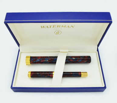 Waterman Lady Agathe Fountain Pen - Magenta Bronze Marble, Extra