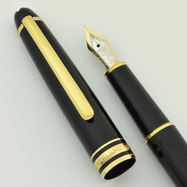 Montblanc Meisterstuck 144 - Black, Gold Trim, 14k Medium Nib