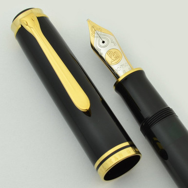 Pelikan M1000 Fountain Pen - Oversize, Black, 18K Medium Italic