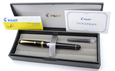 PILOT 万年筆 CUSTOM 74 14K　ニブ：FM Pilot Custom 74 Fountain Pen - Black - 14k Soft Fine Medium