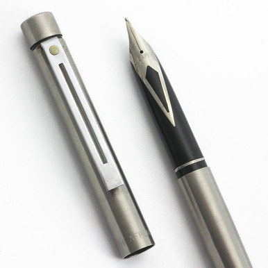 Sheaffer Targa 1001s Slim Fountain Pen - Brushed Chrome, CT
