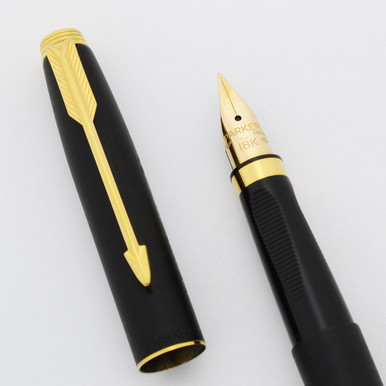 Parker 75 Fountain Pen (France) - Matte Black, GP Trim, 18k Medium