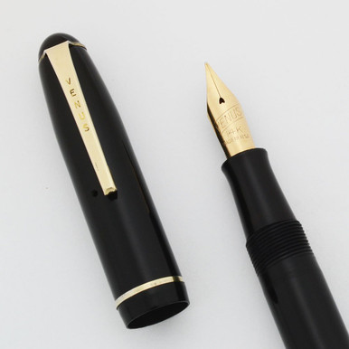 Venus President Fountain Pen - Black, 14K Gold Flexible Fine