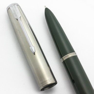 Parker 51 Special Aerometric - Forest Green, Shiny Steel Cap