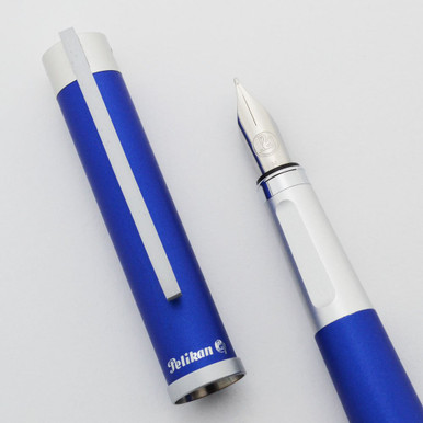 Pelikan Technixx P99 Fountain Pen - Matte Blue, Medium Steel Nib