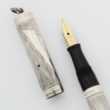 ヴィンテージ ウォーターマン スターリングシルバー アイデアル万年筆