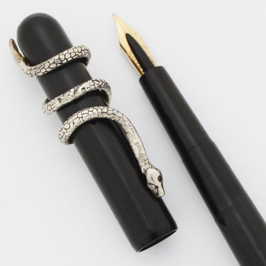 Mabie Todd Swan 1500 Fountain Pen - BCHR Eyedropper, Overfeed