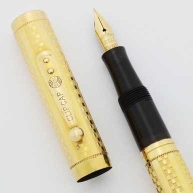 Waterman 0552 Gothic (Checkerboard) Pattern - Gold Filled