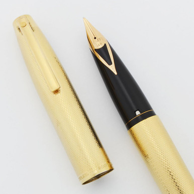 Sheaffer Imperial 827 Fountain Pen - Gold Plated Barleycorn, 14k V