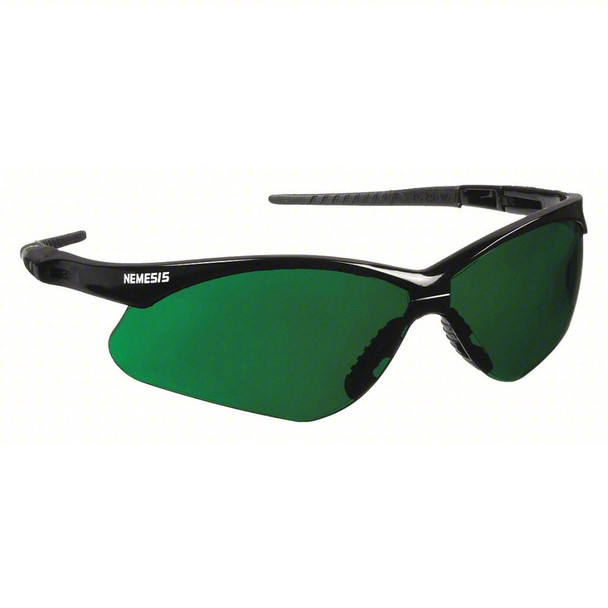 V30 Nemesis Safety Glasses Black Frame, Smoke Lens