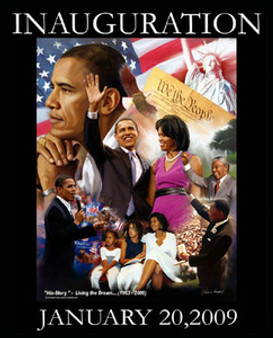 Barack Obama Inauguration: Living the Dream Art Print - Wishum Gregory