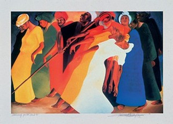Dancing for the Lord (open/signed) Art Print - Bernard Hoyes