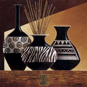 Patterns in Ebony I Art Print - Keith Mallett