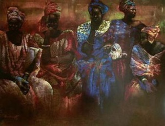 Floral Arragements Of Senegal Art Print - Paul Goodnight
