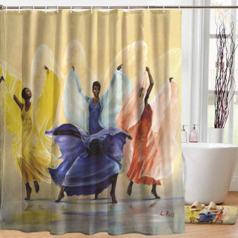 Butterflies -- Designer Shower Curtain -- Lavarne Ross