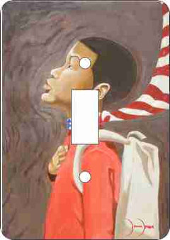 Lil Brown Boy Single Light Switch Cover--Demar Douglas