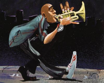Modern Jazz Step Art Print (16 x 20)-- David Garibaldi