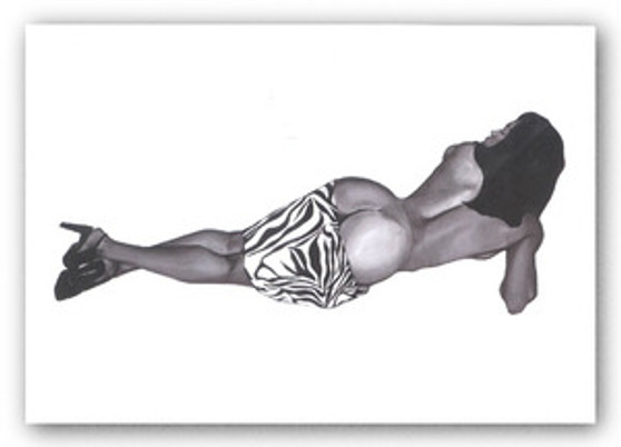 Zebra Girl 1 (Deja)  Art Print - Michael Bailey