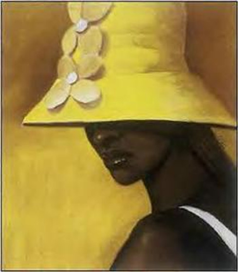 Yellow Hat Art Print - Laurie Cooper