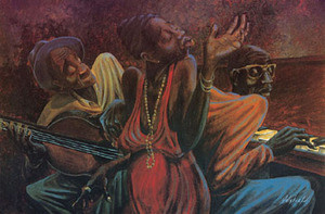 She Sang The Blues Art Print - John Holyfield