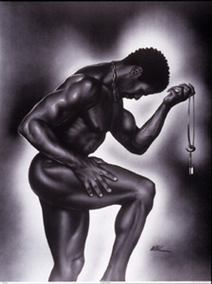Lock and Key (Male) Art Print - Kevin A. Williams - WAK Lock and Key (Male) Art Print - Kevin A. Williams - WAK