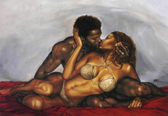 The Kiss Art Print - Kevin A. Williams - WAK The Kiss Art Print - Kevin A. Williams - WAK