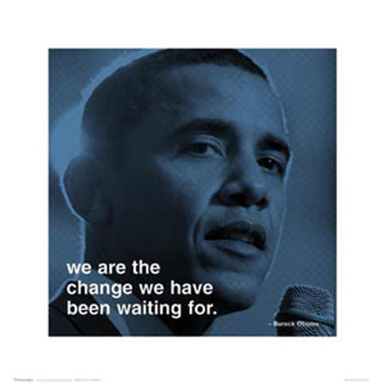 Barack Obama: We Are the Change Art Print