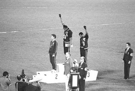 Black Power Olympic Medalists, Mexico City, 1968 Art Poster