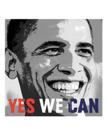 Barack Obama: Yes We Can Photo (10 x 10in) Art Print