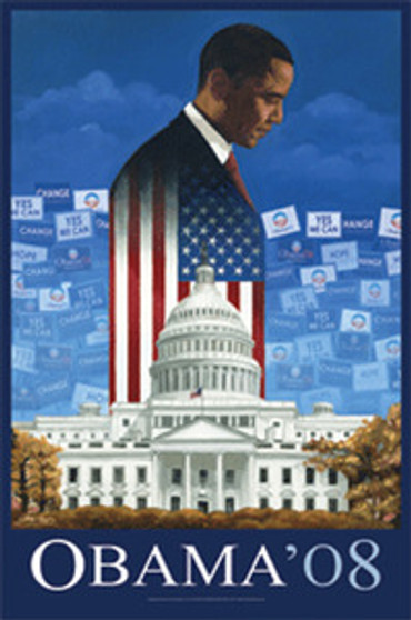 Barack Obama 08 Art Print