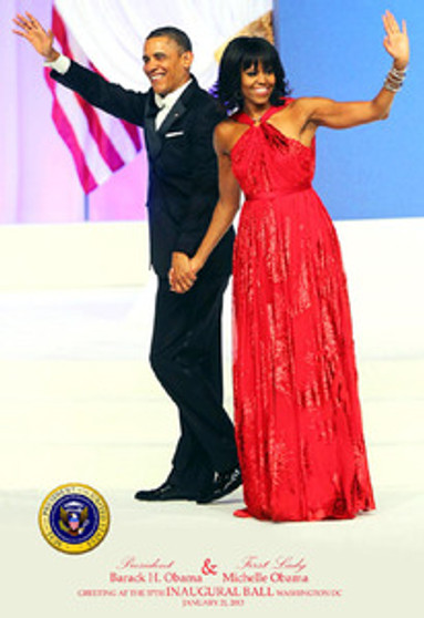 President Barack Obama & First Lady Michelle Obama Greeting at the 57th Inaugural Ball 2013 Art