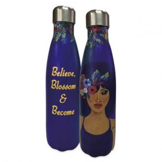 Believe, Blossom and Become Stainless Steel Bottles--	Sylvia "GBaby" Cohen