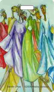 Danc'n Divas Luggage Tag--Malika Jackson