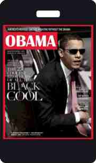 Obama-Black Cool Luggage Tag