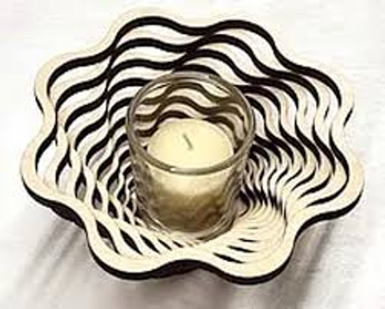 Spiral 9" Votive--Baltic By Design